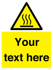 Custom Hot Surface Sign